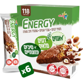 אנרגי מצופה שוקולד6*28ג