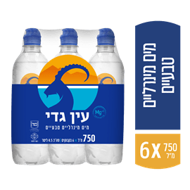 מים עין גדי 6*750 מ"ל